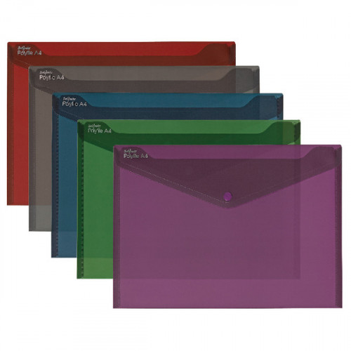Snopake Fusion Polyfile A4 Assorted (Pack of 5) 15643