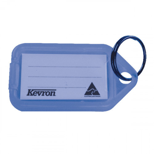 KEVRON CLICKTAG KEY TAG BLUE PK100