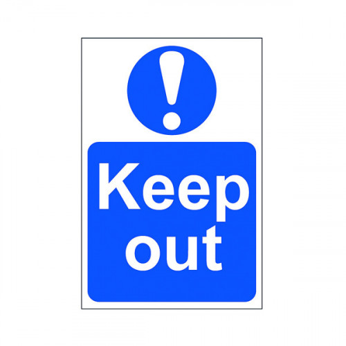 Spectrum Industrial Keep Out S/A PVC Sign 200x300mm 0255