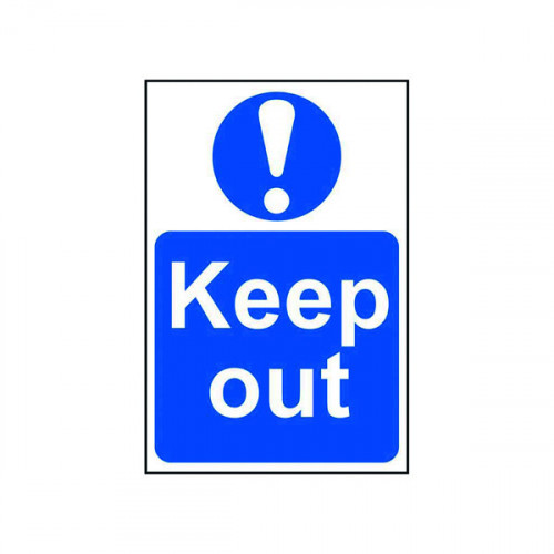 Spectrum Industrial Keep Out S/A PVC Sign 400x600mm 4003