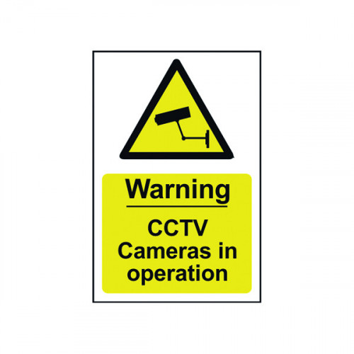 SPECTRUM WARNING CCTV CAMERA SIGN