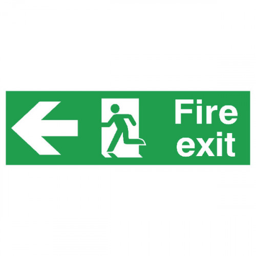 SIGNSLAB FIRE EXIT R/M ARW L PVC