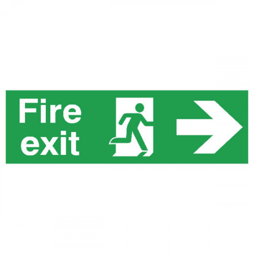 SIGNSLAB FIRE EXIT R/M ARW R PVC