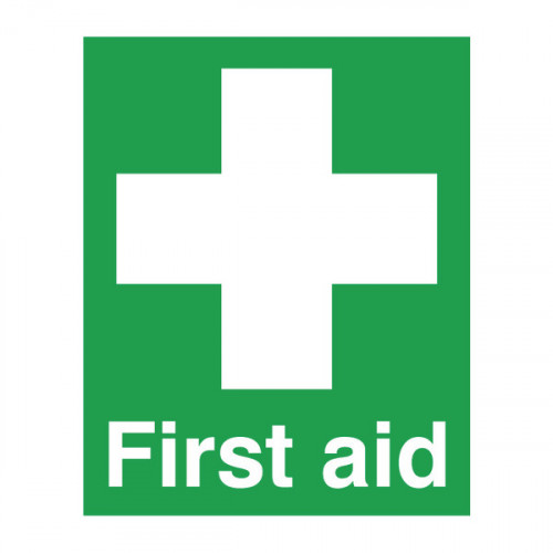 Safety Sign First Aid 100x250mm PVC FA00607R