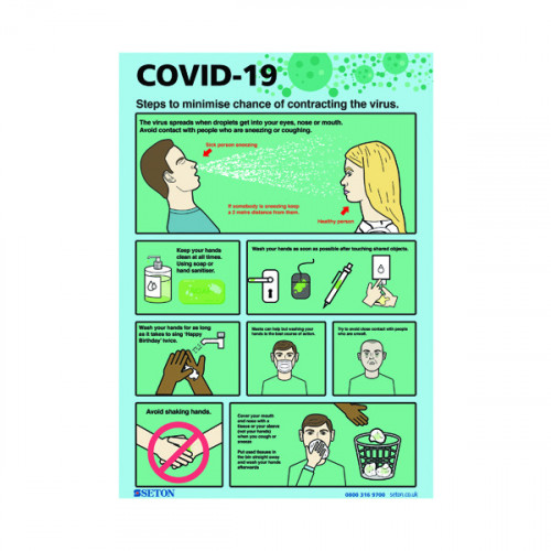 Covid-19 Steps To Minimise S/A Vinyl A4 FA067A4SAV