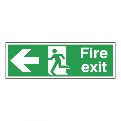 FIRE EXIT LEFT 150X450MM S/A E97A/S