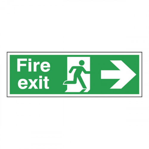 FIRE EXIT SAFETY SIGN RUNNING MAN