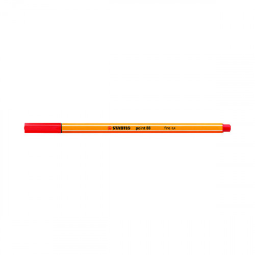 Stabilo Point 88 Fineliner Pen Red (Pack of 10) 88/40
