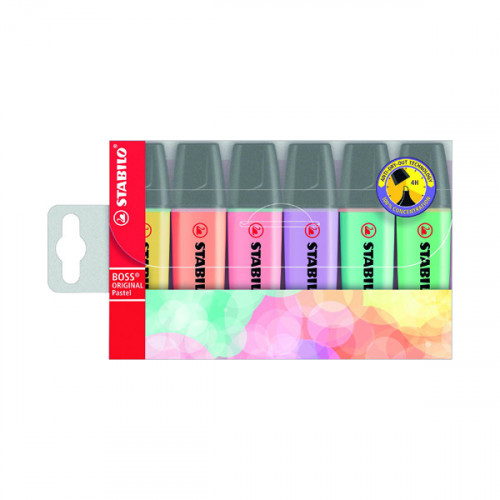 STABILO BOSS ORIGINAL HLER PSTL PK6