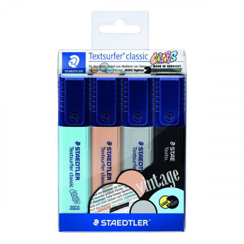 Staedtler Textsurfer Classic Highlighters (Pack of 4) 364 CWP4