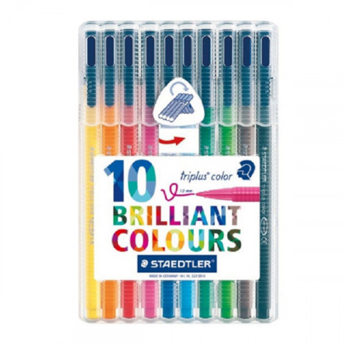 Staedtler Triplus Color Fibre Tip Pen Assorted (Pack of 10) 323SB10