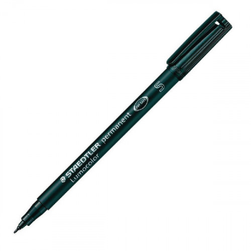 STAEDTLER LUMOCOLR OHP PENS BLK PK10