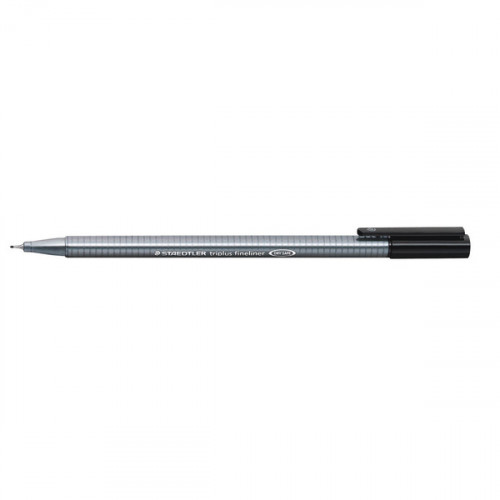STAEDTLER TRI+ FINELINER BLK PK10