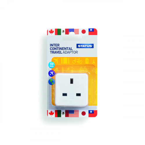 Status Intercontinental Travel Adaptor (Pack of 12) SINTERAB12
