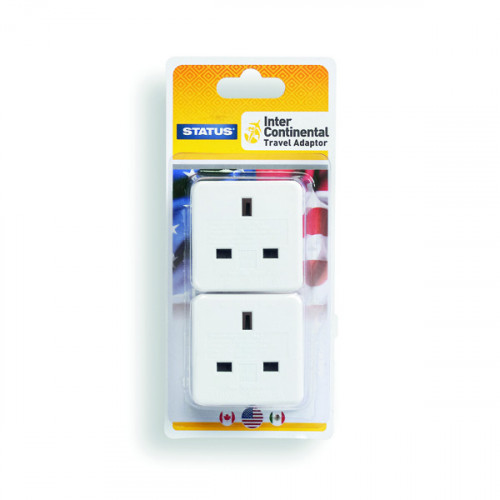 Status Intercontinental Travel Adaptor (Pack of 8) SINTERAD2Pk4