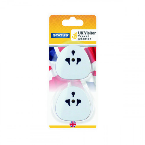 STATUS UK TRAVEL ADAPTOR PACK OF 2