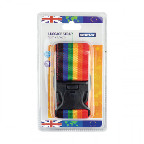 Status Adjustable Multi-Colour Luggage Strap (Pack of 3) SLUGSTRAP1PK3