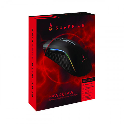 SureFire Hawk Claw Gaming 7-Button Mouse with RGB 48815