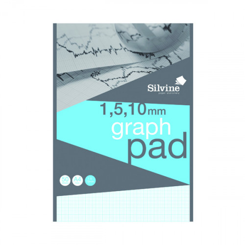 SILVINE GRAPH PAD 1/5/10 50SHTS A4