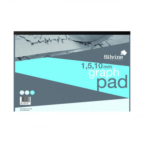 SILVINE GRAPH PAD 1/5/10 50SHTS A3