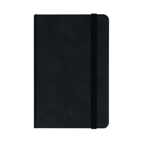 SILVINE EXECUTIVE NBOOK 160P A5 BLK