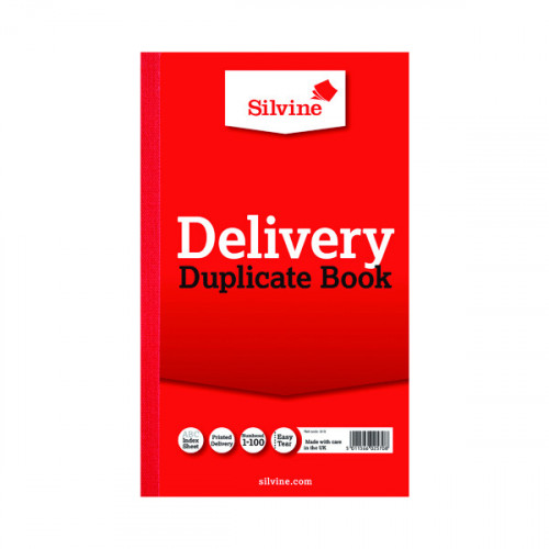 SILVINE DUP BK 8.25X5 DELIVERY 613-T