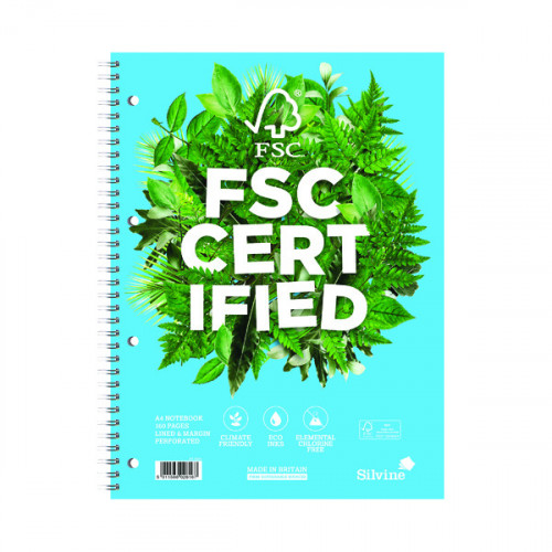 SILVINE PREM A4 TWINWIRE NOTEBK PK5