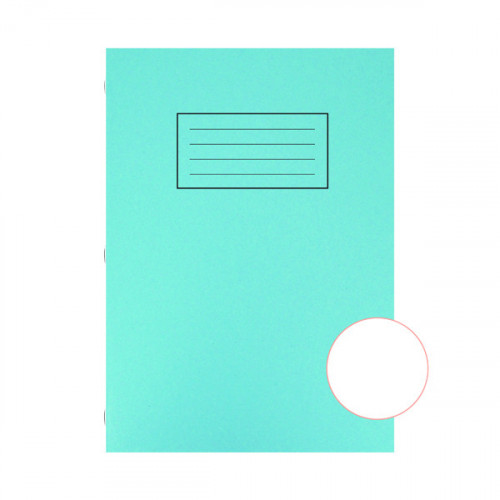 Silvine Exercise Book A4 Plain Blue (Pack of 10) EX114