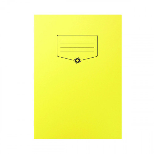 Silvine Bacoff Exercise Book Ruled with Margin A4 Yellow (Pack of 10) EXBAC141