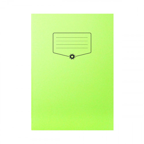 Silvine Bacoff Exercise Book Ruled with Margin A4 Green (Pack of 10) EXBAC143