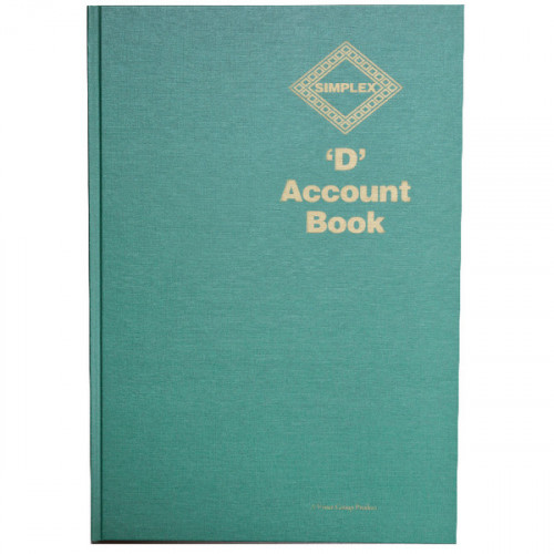 Simplex D Accounts Book One Year 52 Pages D