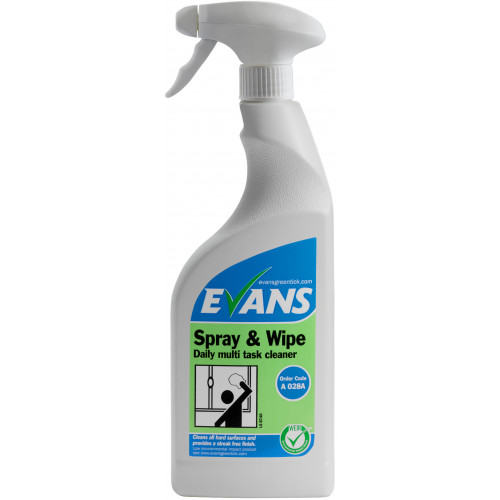 Evans Spray & Wipe Daily Multi Task Cleaner RTU per 750ml (A028AEV) - Available to Order