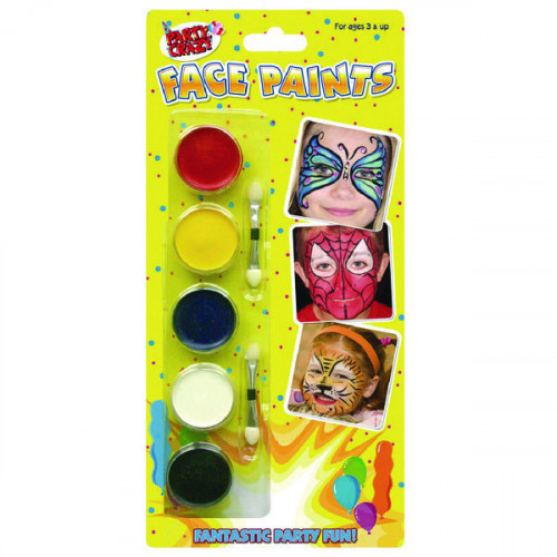 Tallon 5 Colour Face Paints (Pack of 12) 5111