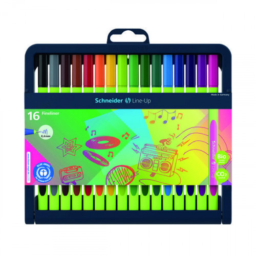 Schneider Line Up Fineliners Assorted (Pack of 16) 191092