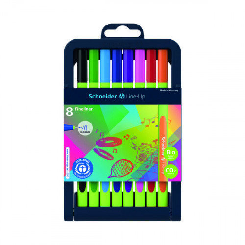 Schneider Line Up Fineliners Assorted (Pack of 8) 191098