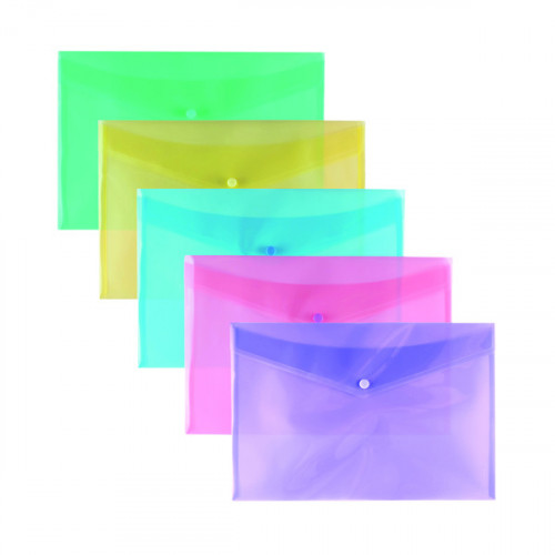 Stud Wallet Pastel Assorted A4 (Pack of 25) 302208
