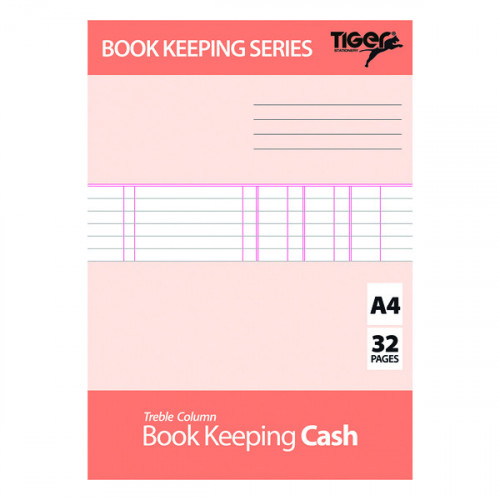 Book Keeping Cash Book A4 (Pack of 6) 302299