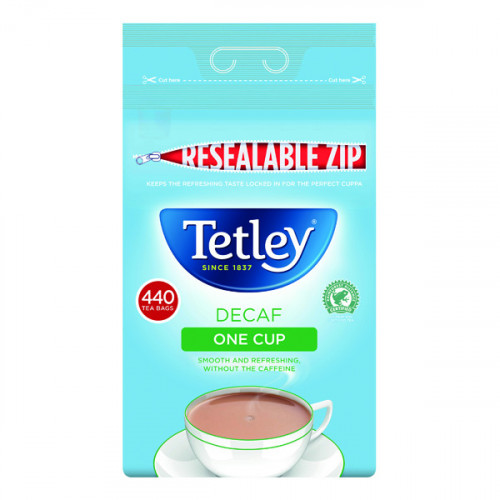 Tetley One Cup Decaffeinated Tea Bags (Pack of 440) 1800A