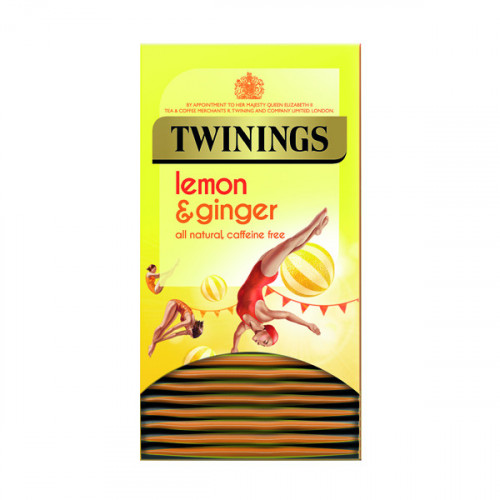 Twinings Lemon & Ginger Fruit Infusion Tea Bags (Pack of 20) F09613