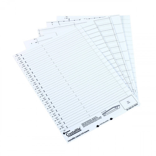 Rexel Crystalfile Classic Crystal Link White (Pack of 50) 3000039