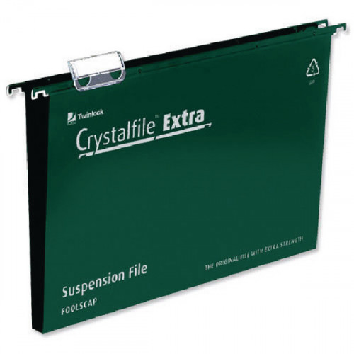 REXEL CRYSTALFILE SUSN FILE GRN PK25