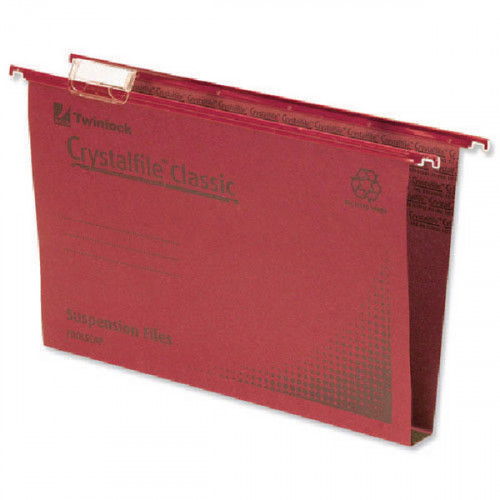 Rexel Crystalfile Classic Suspension File 30mm Red (Pack of 50) 70622