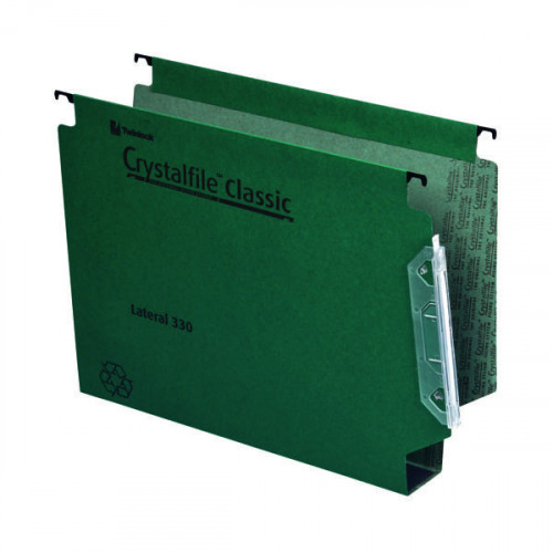 Rexel Crystalfile Classic 50mm Lateral File Green (Pack of 25) 70672