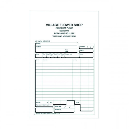 Rexel Scribe 654 Counter Sales Receipt 3 Part Refill (Pack of 75) 71301