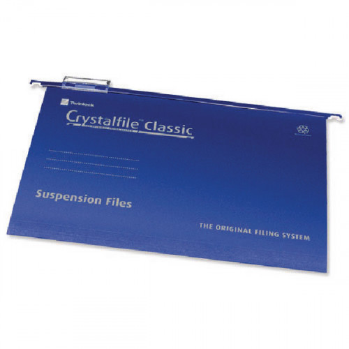 REXEL CRYSTALFILE SUSNFILE BLUE PK50