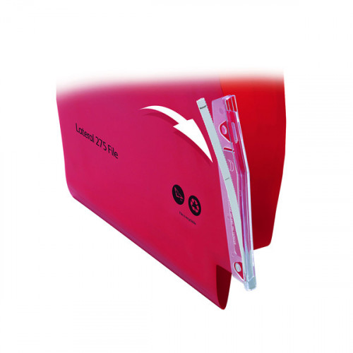 Rexel Crystalfile Lateral 275 Filing Tabs Clear (Pack of 50) 78365