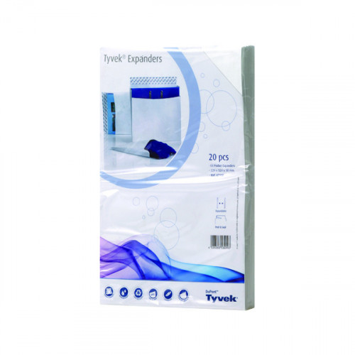 Tyvek Envelope 324x229x38mm Gusset Peel and Seal White (Pack of 20) 755024 P20