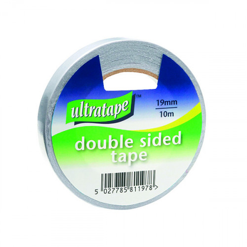 Double Sided Tape 19mmx10m 1 Roll Ultra Clear (Pack of 12) DS01031910UL