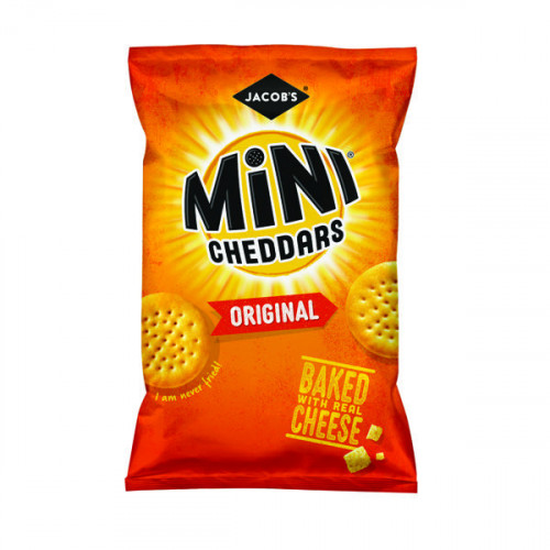 Jacob's Mini Cheddars Big Bag Original 50g (Pack of 30) 36564