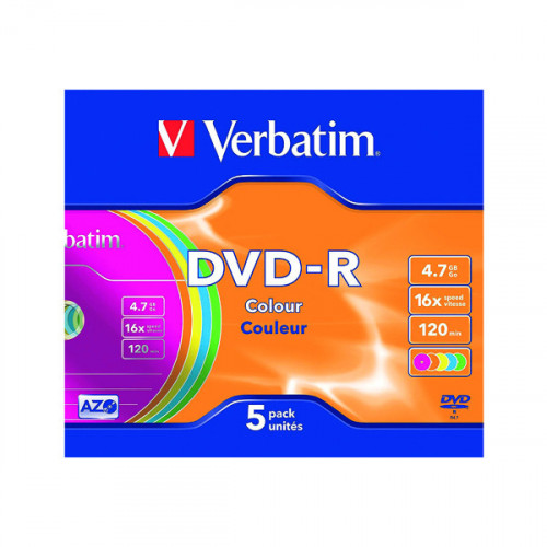 VERTBATIM DVD-R 16X 4.7GB PK5 JWLCSE